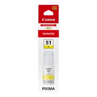 GI-51 Yellow Dye Genuine OEM Canon Bottle of Ink - 70ml.