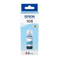 A 70ml Bottle of Epson 108 Series Light Cyan Ink for L8050, L18050 Printers.