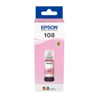 A 70ml Bottle of Epson 108 Series Light Magenta Ink for L8050, L18050 Printers.