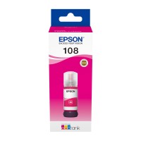 A 70ml Bottle of Epson 108 Series Magenta Ink for L8050, L18050 Printers.