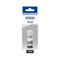 A 70ml Bottle of Epson 114 Series Grey Ink for ET8500 & ET-8550 Printers.