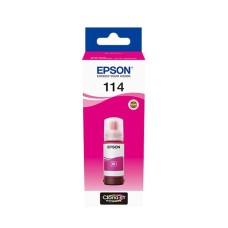 A 70ml Bottle of Epson 114 Series Magenta Ink for ET8500 & ET-8550 Printers.