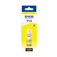 A 70ml Bottle of Epson 114 Series Yellow Ink for ET8500 & ET-8550 Printers.