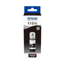 A 70ml Bottle of Epson 115 Series Pigment Black Ink for L8160 & L8180 Printers.