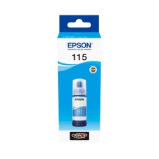 A 70ml Bottle of Epson 115 Series Cyan Ink for L8160 & L8180 Printers.