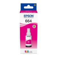 EP-664 Magenta Dye Genuine OEM Epson Bottle of Ink.