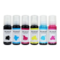 6 x 70ml Bottle Set of  Archival Quality Dye Ink, Replacement for 107 ink sets and Printer models ET18100