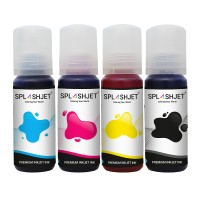 4 Bottle set of CMYK Dye Sublimation Ink for Epson EcoTank Printers using 101 or 102 Series Inks.