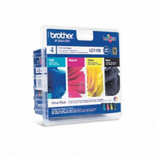 Brother LC1100 Genuine Cartridge Set - CMYK.