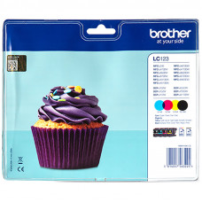 Genuine Cartridge Set for Brother LC123, 4 Cartridge Set - CMYK.