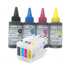 Brother Compatible LC1240 Refillable Cartridges with 400ml of Archival Ink.