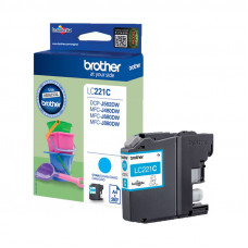 Genuine Cartridge for Brother LC221 Cyan Ink Cartridge.