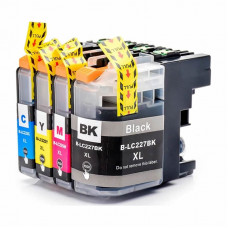 Compatible Cartridge Set for Brother LC227 / LC225, 4 Cartridge Set.