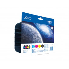 Brother Original LC900 set of 4, standard Capacity Ink Cartridges..