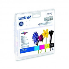 Brother LC970 Genuine Cartridge Set - CMYK.