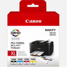 Genuine Cartridges for Canon PGI-1500 XL BK/C/M/Y set of 4 Ink Cartridges.