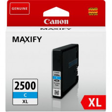 Genuine Cartridge for Canon PGI-2500XLC High Capacity Cyan Ink Cartridge.