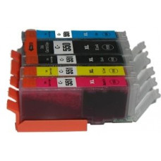 Compatible Cartridge Set for Canon PGI-550, CLI-551 High Capacity 5 Cartridge Set.