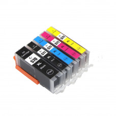 Compatible Cartridge Set for Canon PGI-570, CLI-571 High Capacity 5 Cartridge Set.