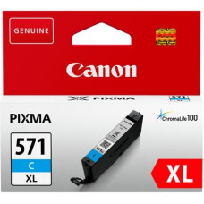 Genuine Cartridge for Canon CLI-571 XL High Capacity Cyan Ink Cartridge.