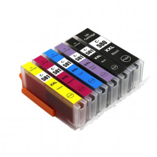 Compatible Cartridge Set for Canon PGI-580, CLI-581 High Capacity 6 Cartridge Set.