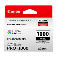 Genuine Cartridge for Canon PFI-1000MBK Matte Black Ink Cartridge.