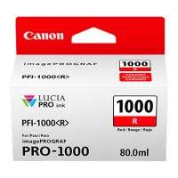 Genuine Cartridge for Canon PFI-1000R Red Ink Cartridge.