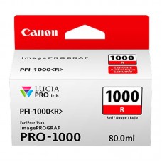 Genuine Cartridge for Canon PFI-1000R Red Ink Cartridge.