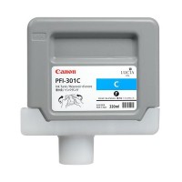 Genuine Cartridge for Canon PFI-301C Cyan Ink Cartridge.