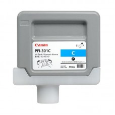 Genuine Cartridge for Canon PFI-301C Cyan Ink Cartridge.