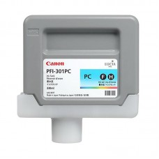 Genuine Cartridge for Canon PFI-301PC Photo Cyan Ink Cartridge.