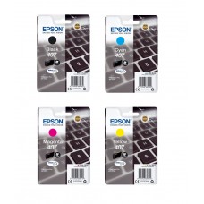 Epson Original EP-407 set of 4, standard Capacity Ink Cartridges.
.