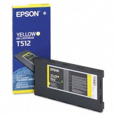 Epson Wide Format T512 Yellow Ink Cartridge.