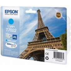 Epson WorkForce Pro T7022 Cyan Ink Cartridge.