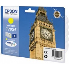 Epson WorkForce Pro T7034 Yellow Ink Cartridge.