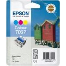 Epson Branded T037 Colour Ink Cartridge.