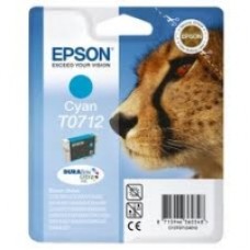 Epson Branded T0712 Cyan Ink Cartridge.