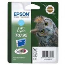 Epson Branded T0795 Light Cyan Ink Cartridge.