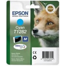 Epson Branded T1282 Cyan Ink Cartridge.