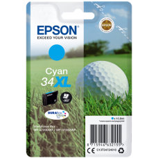 Epson Branded T3472XL Cyan Ink Cartridge.