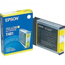 Epson Wide Format T481 Yellow Ink Cartridge.