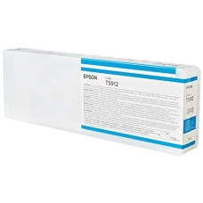 Epson Wide Format T5912 Cyan Ink Cartridge.