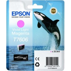 Epson Wide Format T7606 Vivid Light Magenta Ink Cartridge.