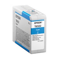 Epson Wide Format T8502 Cyan Ink Cartridge.