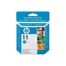 HP Branded 11 Cyan Ink Cartridge.