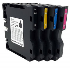 Ricoh Compatible GC21 Remanufactured Cartridge Set.