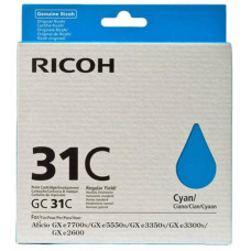 Ricoh GC31C Genuine Ink Cartridge Cyan.