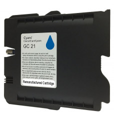 Ricoh Compatible GC21 Remanufactured Cartridge Cyan.