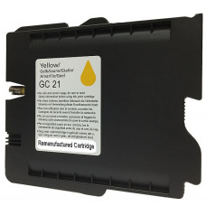 Ricoh Compatible GC21 Remanufactured Cartridge Yellow.