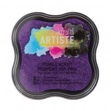 Artiste - Pigment Mini Ink Pad - Pearlescent Violet.